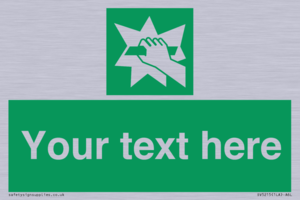 Custom Break Glass Sign